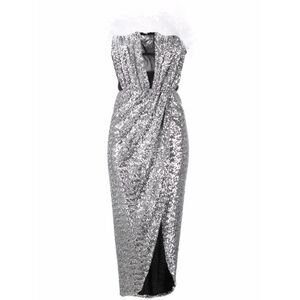 Nervi Silver Dresses - Evening Dresses Women